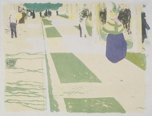 アベニュー、1899 作： Edouard Vuillard